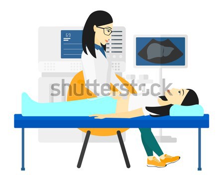 Patient under ultrasound examination. Stock photo © RAStudio