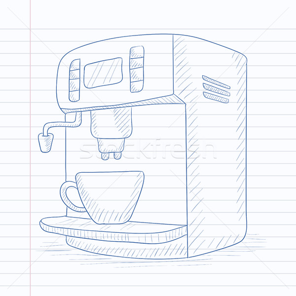 Coffee maker with cup. Stock photo © RAStudio