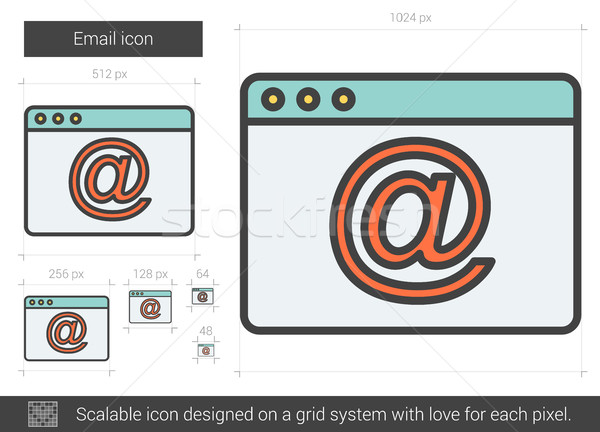 Email line icon. Stock photo © RAStudio