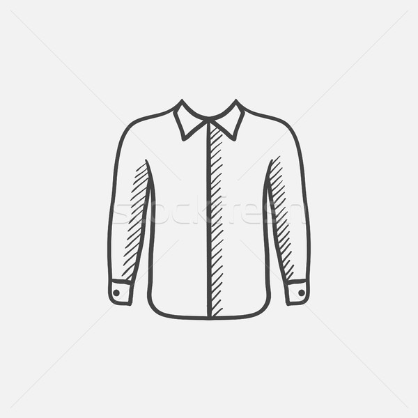 Shirt sketch icon. Stock photo © RAStudio