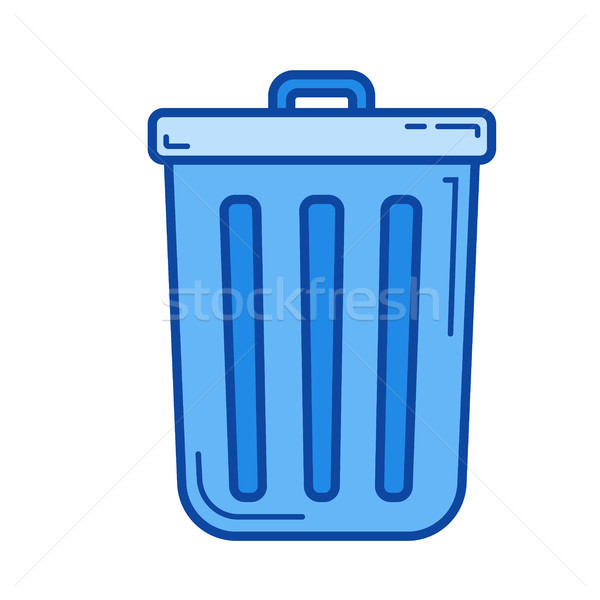 Clean bin line icon. Stock photo © RAStudio