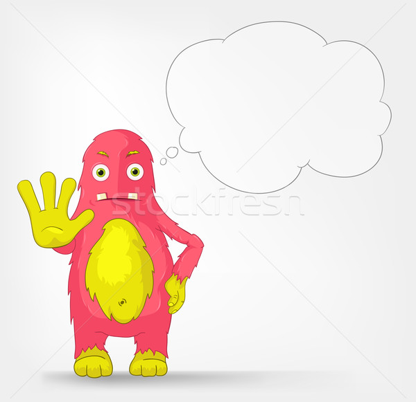 Funny Monster. Stop. Stock photo © RAStudio