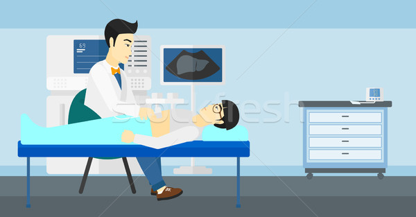 Patient under ultrasound examination. Stock photo © RAStudio