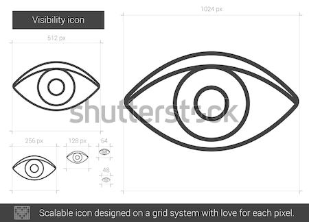 Eye line icon. Stock photo © RAStudio