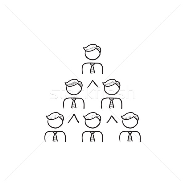 Business pyramid  sketch icon. Stock photo © RAStudio