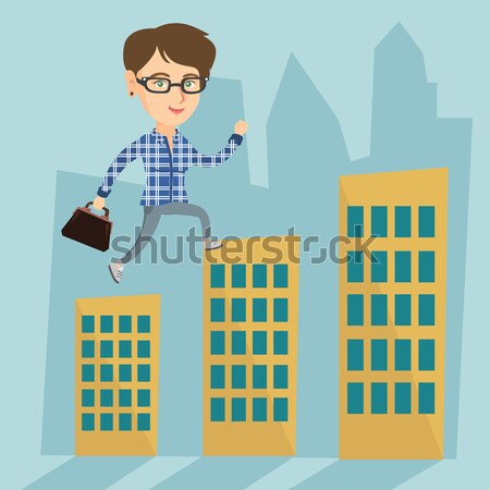 Man throwing away trash vector illustration. Stock photo © RAStudio