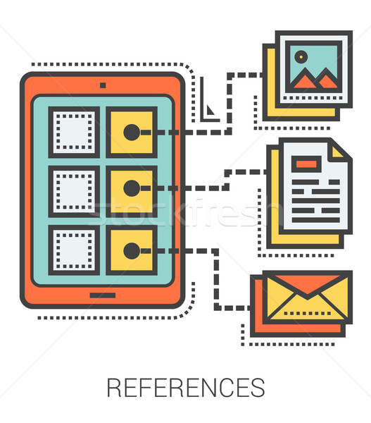 References line infographic. Stock photo © RAStudio