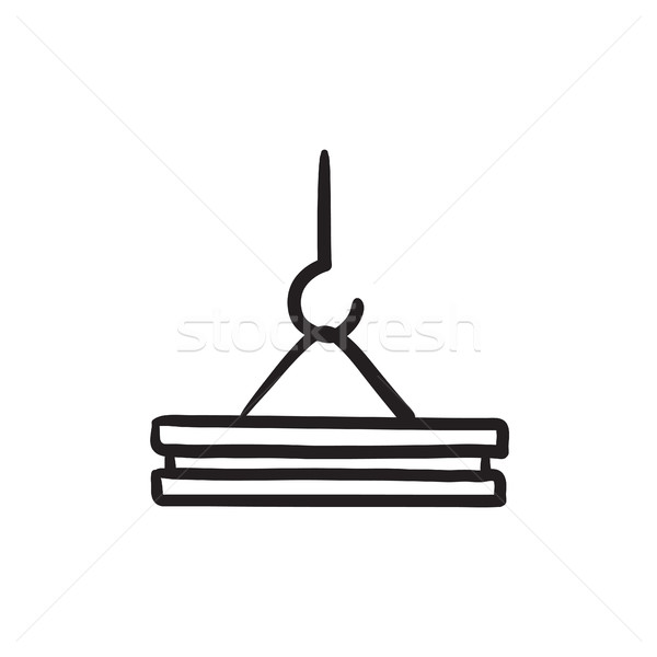 Crane hook sketch icon. Stock photo © RAStudio
