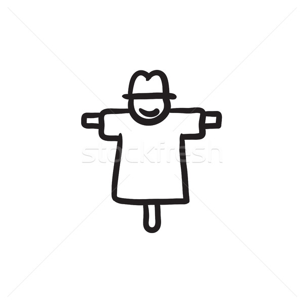 Scarecrow sketch icon. Stock photo © RAStudio