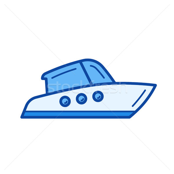 Yacht line icon. Stock photo © RAStudio