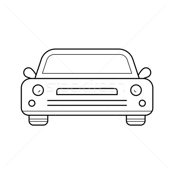 Sedan car line icon. Stock photo © RAStudio