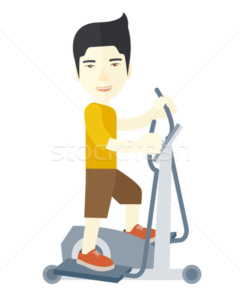 Man making exercises. Stock photo © RAStudio