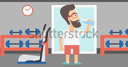 Man making exercises. Stock photo © RAStudio