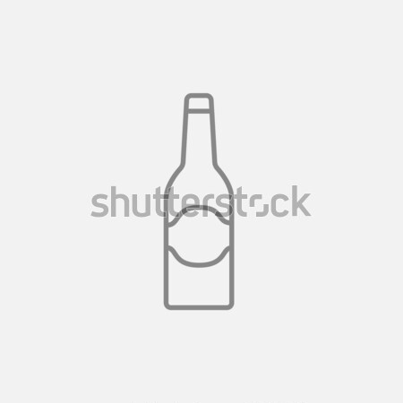 Glass bottle line icon. Stock photo © RAStudio