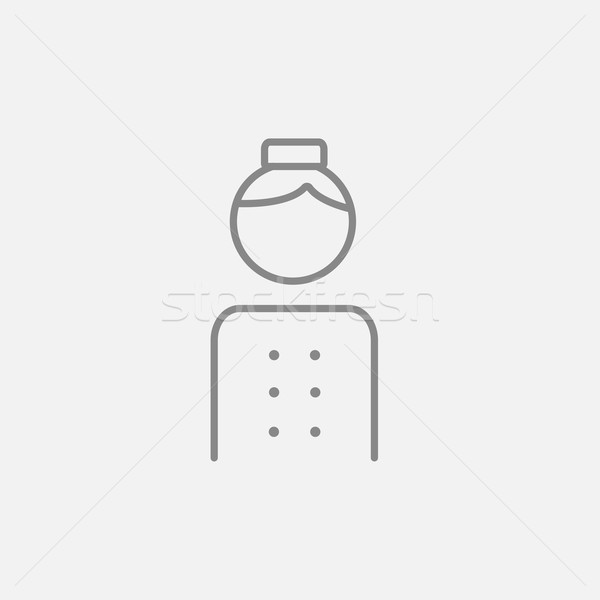 Bellboy line icon. Stock photo © RAStudio