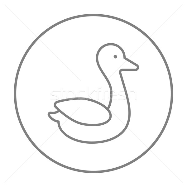 Duck line icon. Stock photo © RAStudio