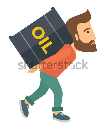 Man with oil can. Stock photo © RAStudio