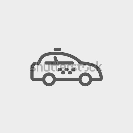 Taxi car line icon. Stock photo © RAStudio
