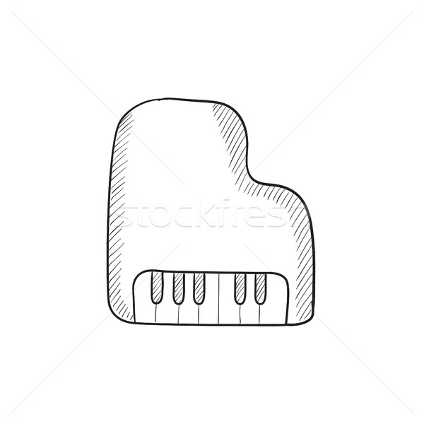 Piano sketch icon. Stock photo © RAStudio