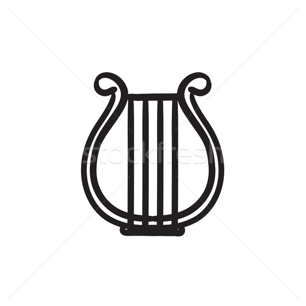 Lyre sketch icon. Stock photo © RAStudio
