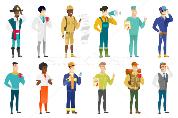 Vector set of professions characters. Stock photo © RAStudio