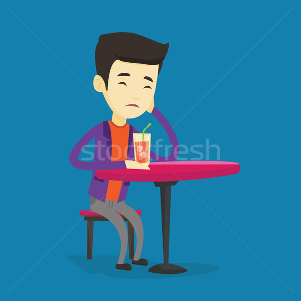 Man drinking cocktail at the bar. Stock photo © RAStudio