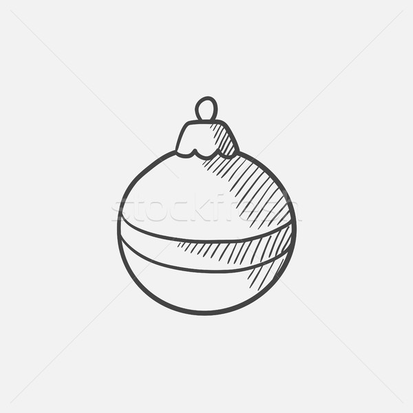 Christmas-tree decoration sketch icon. Stock photo © RAStudio