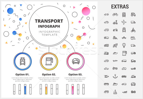 Transportation infographic template and elements. Stock photo © RAStudio