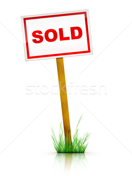 Sign - Sold Stock photo © RAStudio