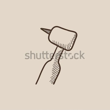 Dental drill sketch icon Stock photo © RAStudio