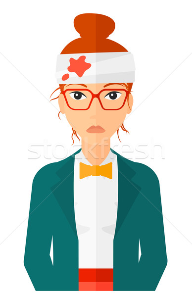Woman with injured head. Stock photo © RAStudio