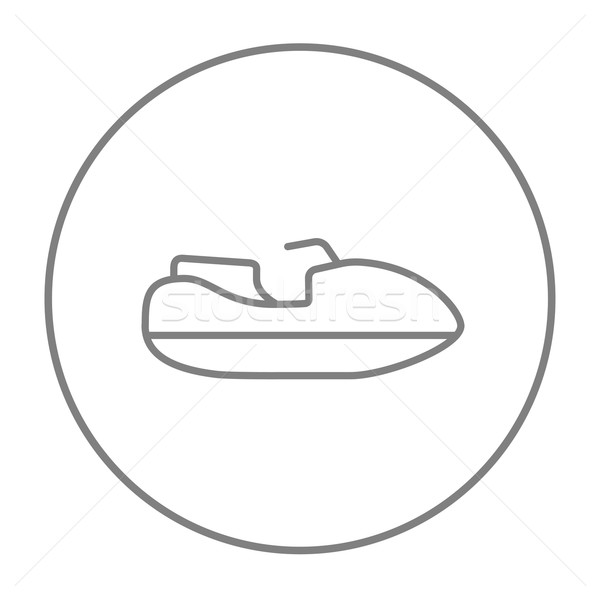 Jet scooter line icon. Stock photo © RAStudio
