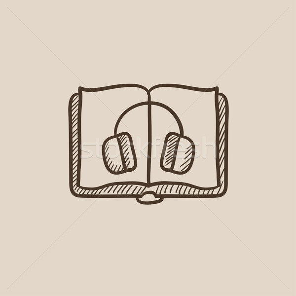 Audiobook sketch icon. Stock photo © RAStudio