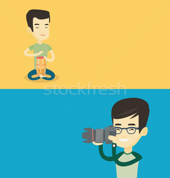 Two media banners with space for text. Stock photo © RAStudio