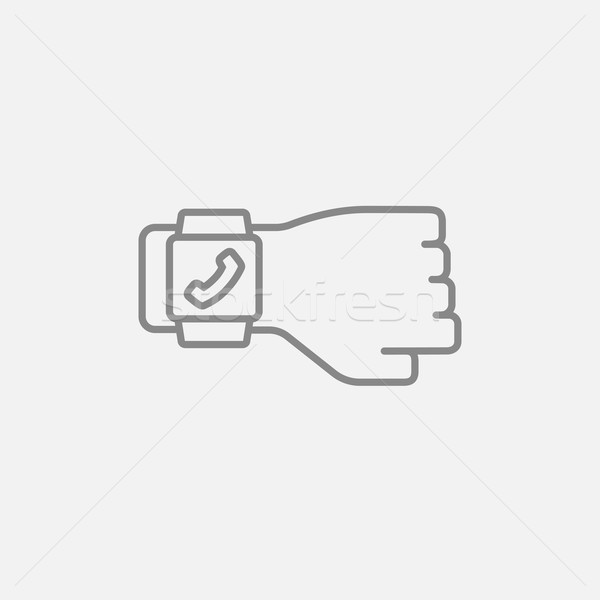Smartwatch line icon. Stock photo © RAStudio
