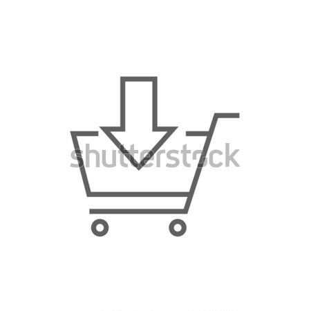 Online shopping cart line icon. Stock photo © RAStudio
