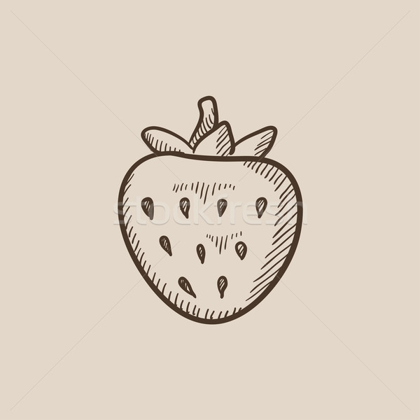 Strawberry sketch icon. Stock photo © RAStudio