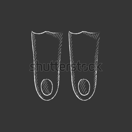 Flippers sketch icon. Stock photo © RAStudio