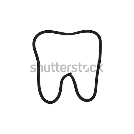 Tooth decay sketch icon. Stock photo © RAStudio