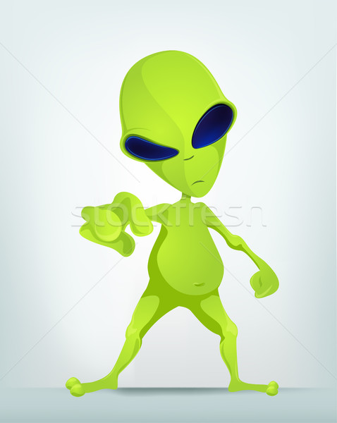 Funny Alien Cartoon Illustration Stock photo © RAStudio