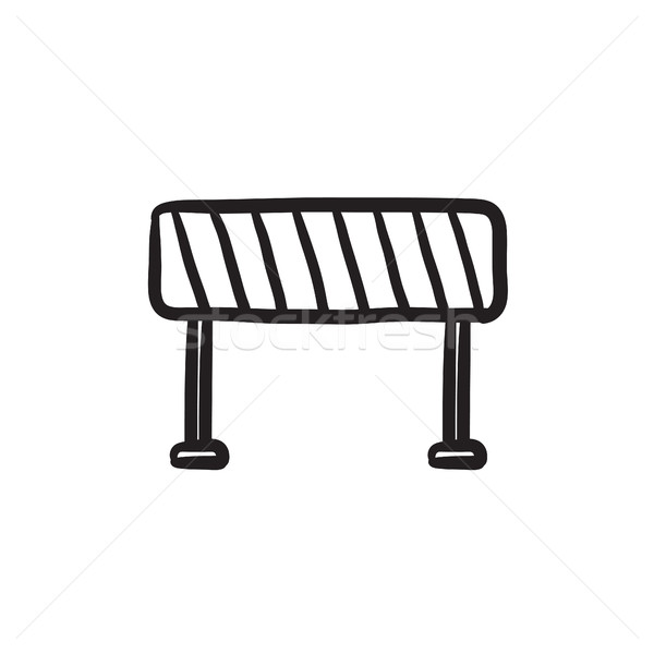 Road barrier sketch icon. Stock photo © RAStudio