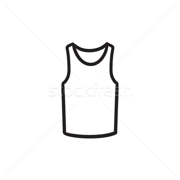 Male singlet sketch icon. Stock photo © RAStudio