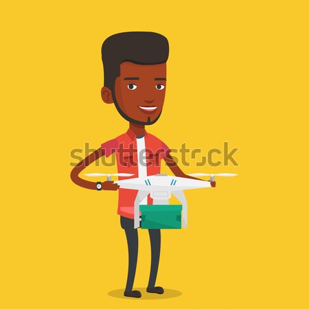 Man following recipe on digital tablet. Stock photo © RAStudio