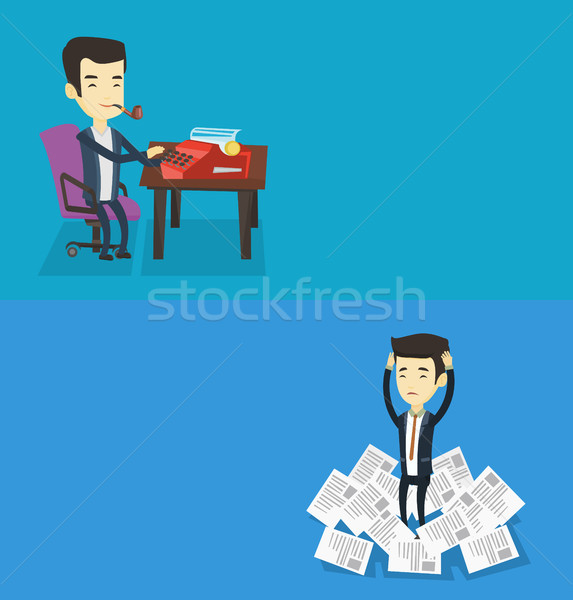 Stock photo: Two media banners with space for text.