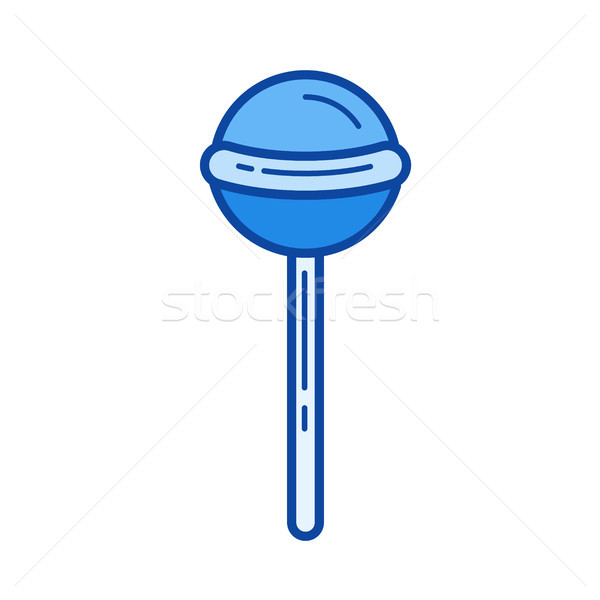 Lollipop line icon. Stock photo © RAStudio