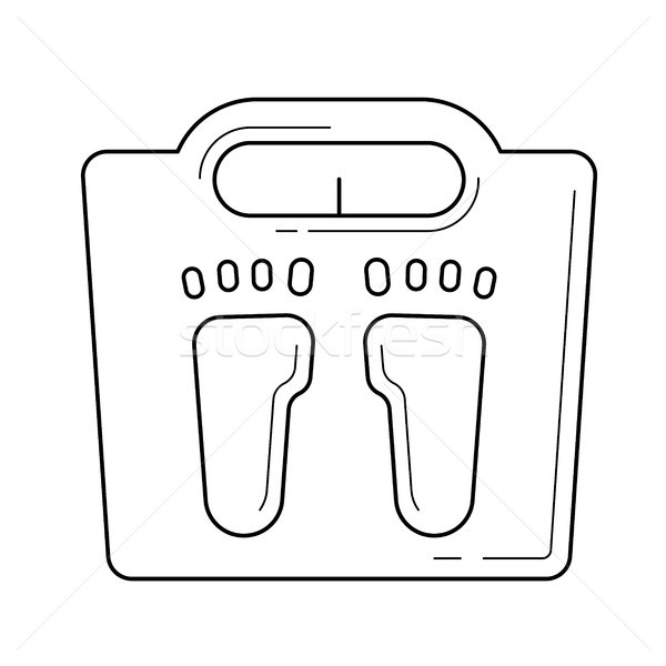 Weight scale line icon. Stock photo © RAStudio