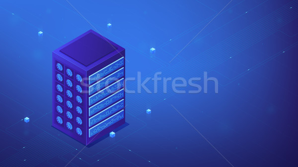 Isometric server farm concept. Stock photo © RAStudio