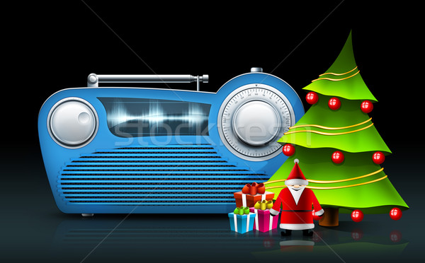 Christmas Radio Stock photo © RAStudio