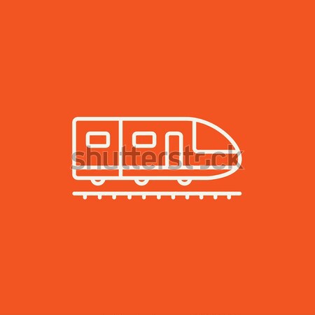 Modern high speed train line icon. Stock photo © RAStudio