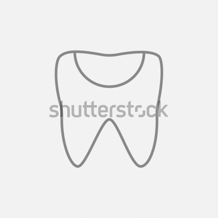 Tooth decay line icon. Stock photo © RAStudio